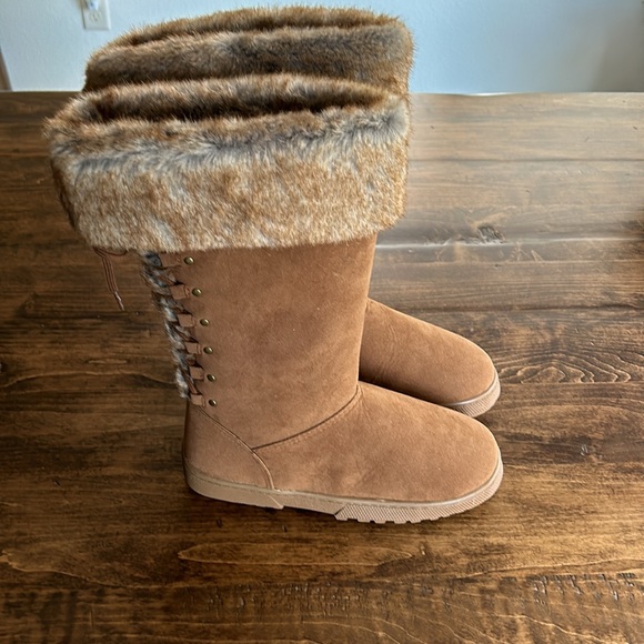 NWOT Rampage Women's Ram-Asher Chestnut Brown Winter Boots Size 7.5M - Picture 4 of 7